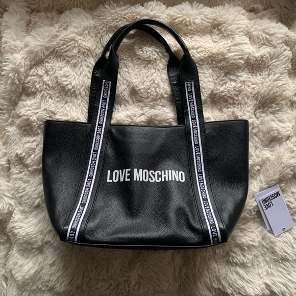 Love Moschino Black Leather Bag - Picture 1 of 11